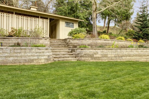 Retaining Wall Construction in Webster