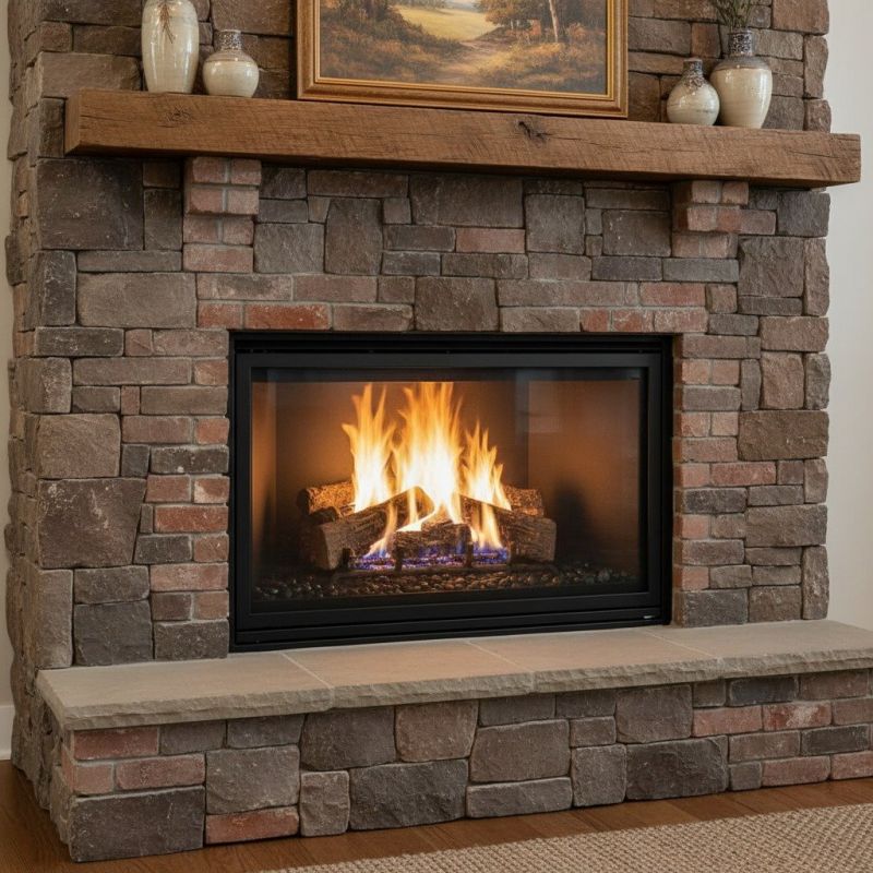 Brick Fireplace Installation