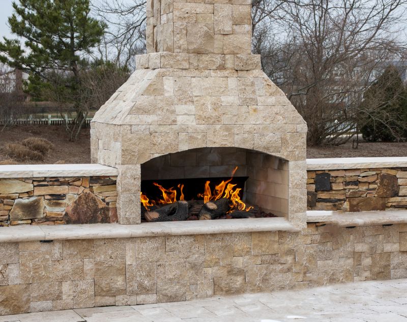 Brick Fireplace